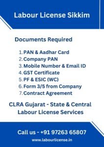 Labour License Consultant in Sikkim