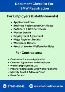 Document Checklist for ISMW Registration